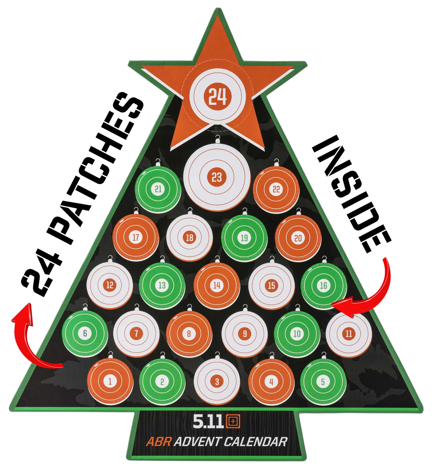 5.11 Tactical Adventskalender Merry Mission Mit 24 Patches – Bild 2