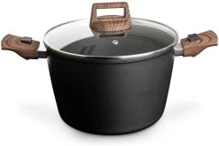 Bardani Wajan Deluxe Kookpan 24 Cm Mit Deksel En Abnehmbar Grepen Antracite