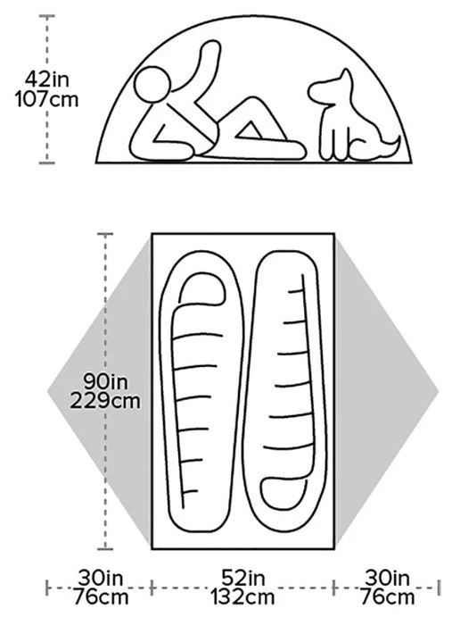 Big Agnes Blacktail 2 Green – Bild 3