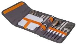 Bo-Camp Besteck Picknick - Etui - 4 Menschen Grey