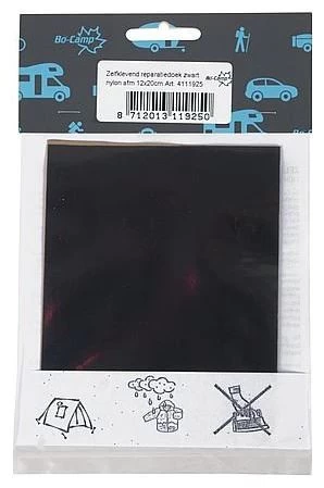 Bo-Camp Selbstklebend Reparieren Tuch Black