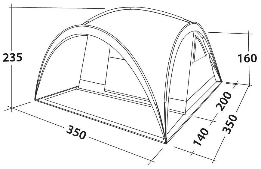 Easy Camp Camp Shelter Granite Grey – Bild 3