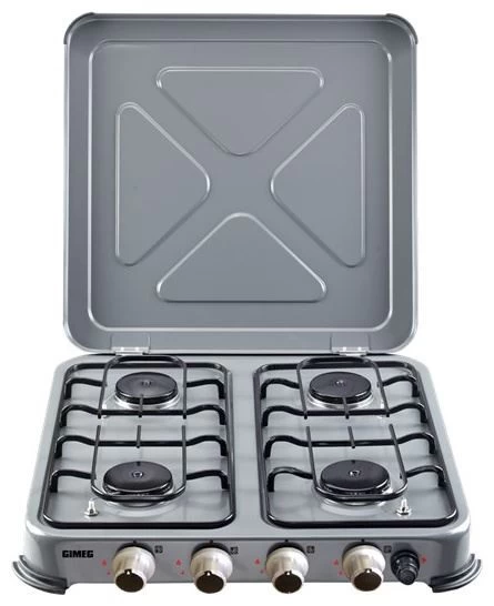 Gimeg Kooktoestel 4pits Grau Gesichert Grey