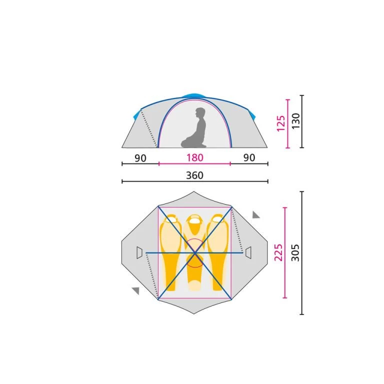 Jack Wolfskin Yellowstone III Vent Mountain Green – Bild 3
