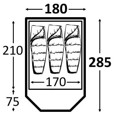 Kampa Brighton 3 Grey – Bild 3
