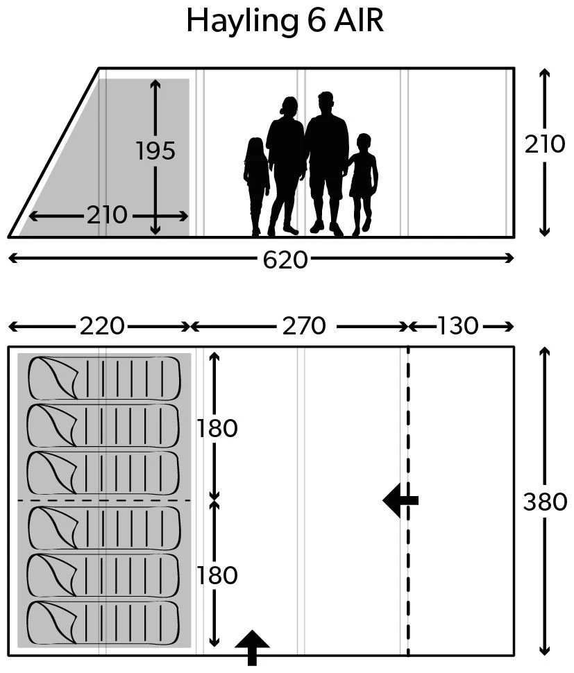 Kampa Hayling 6 AIR Package Deal – Bild 2