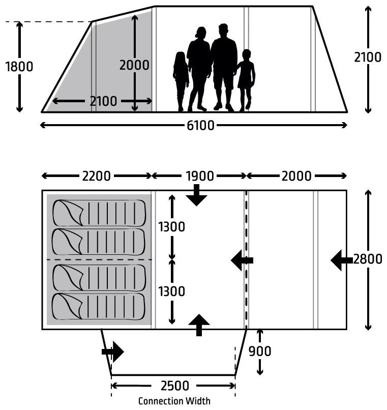 Kampa Touring AIR TC RH Drive Away Awning – Bild 3