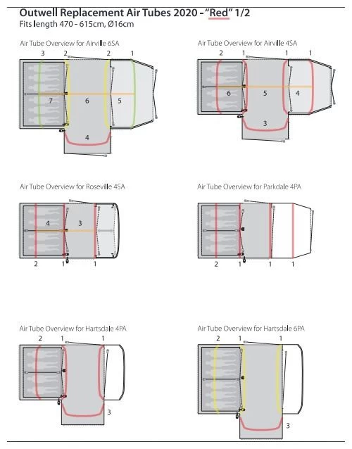 Outwell Air Repair Tube - Red – Bild 3