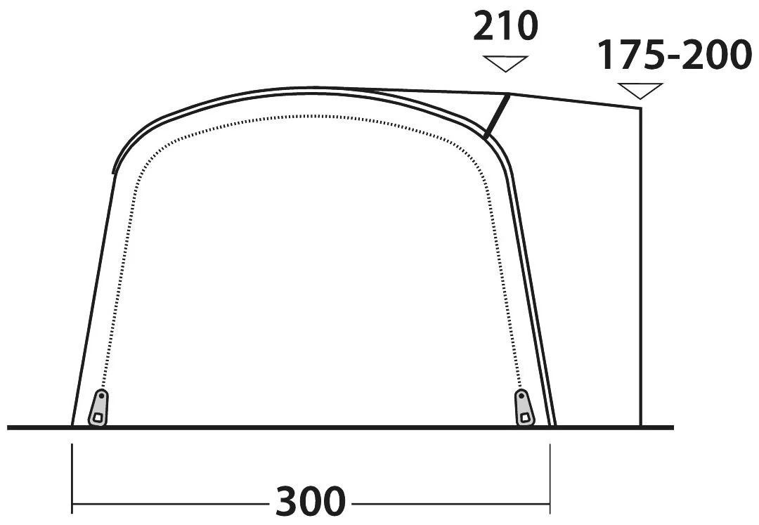 Outwell Blossburg 380 Air Black-Grey – Bild 4