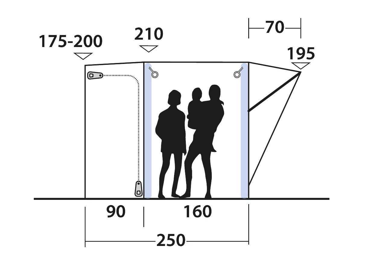 Outwell Newburg 160 Air Black-Grey – Bild 4
