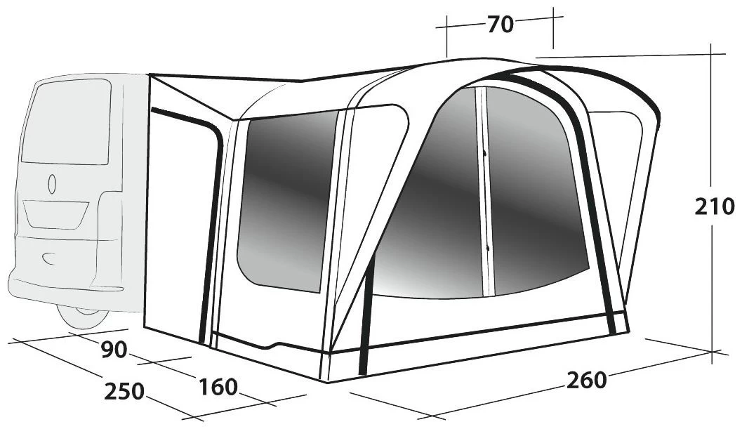 Outwell Newburg 160 Air Package Deal Black-Grey – Bild 6