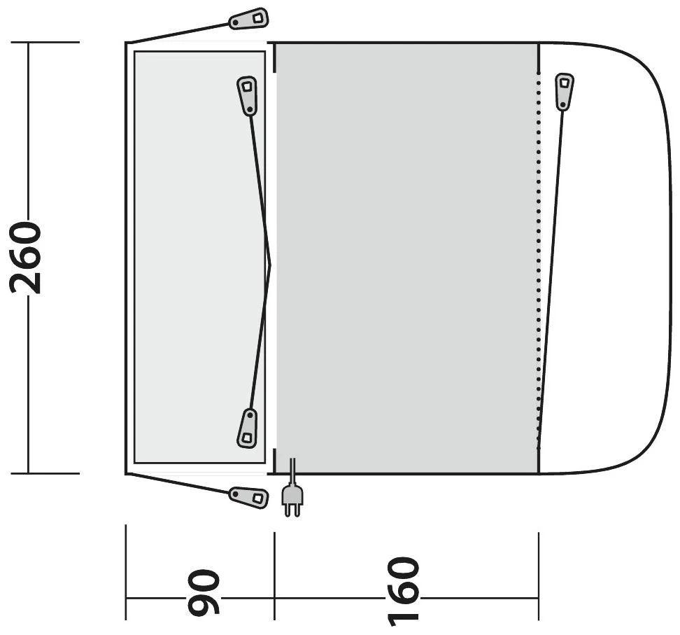 Outwell Newburg 160 Package Deal Grey – Bild 3