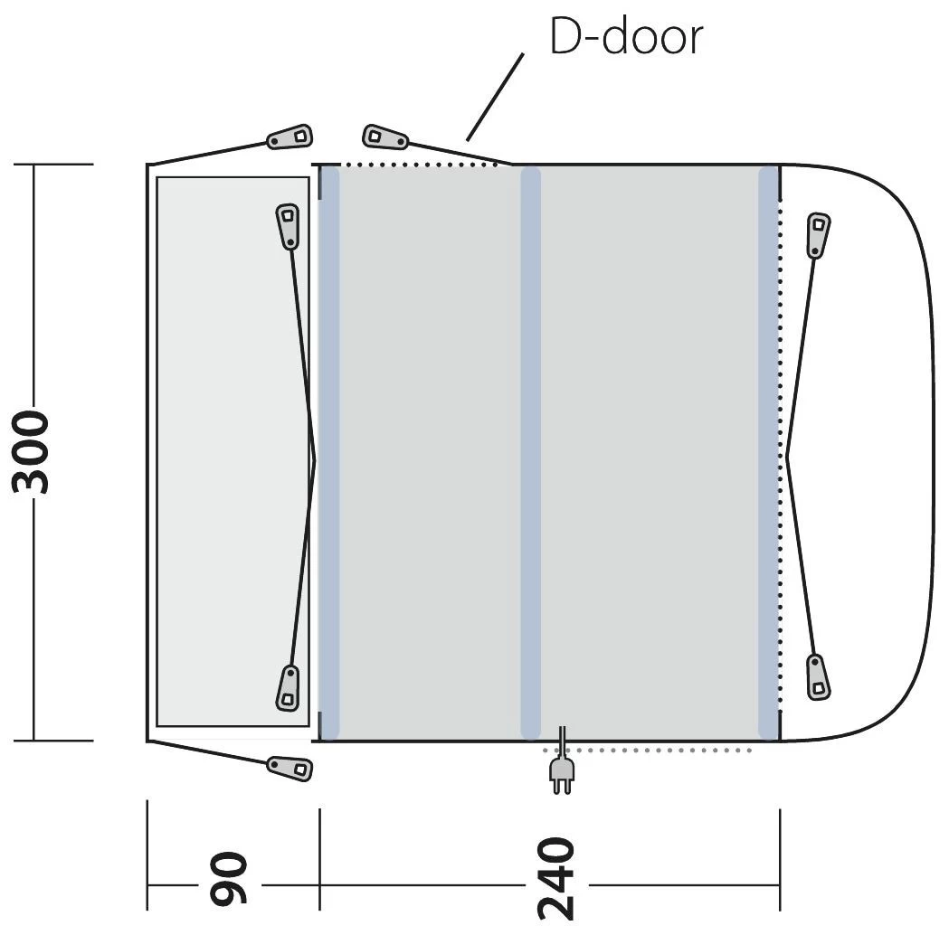 Outwell Newburg 240 Air Black-Grey – Bild 3