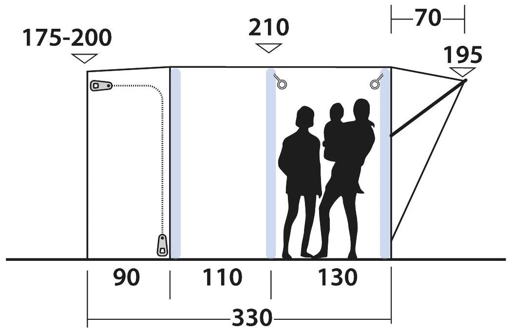 Outwell Newburg 240 Air Black-Grey – Bild 4