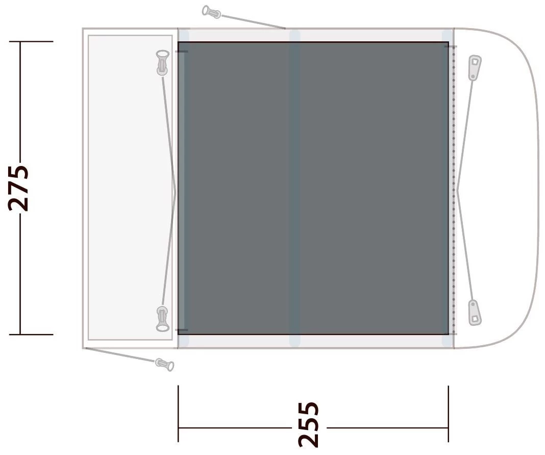 Outwell Newburg 260 Flat Woven Carpet – Bild 4