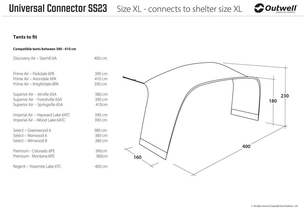 Outwell Universal Connector XL Black-Grey – Bild 3
