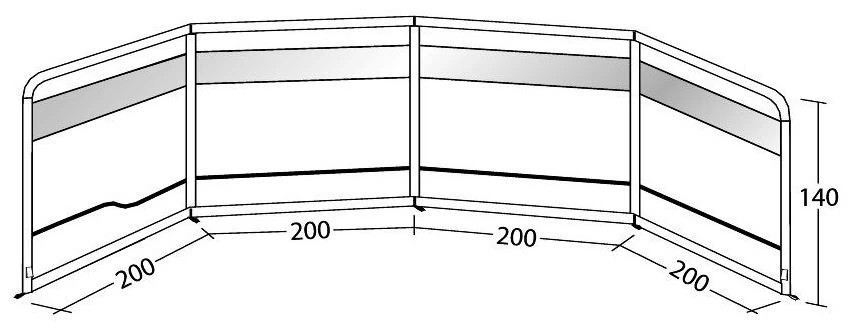 Outwell Windscreen Air Granite Grey – Bild 3