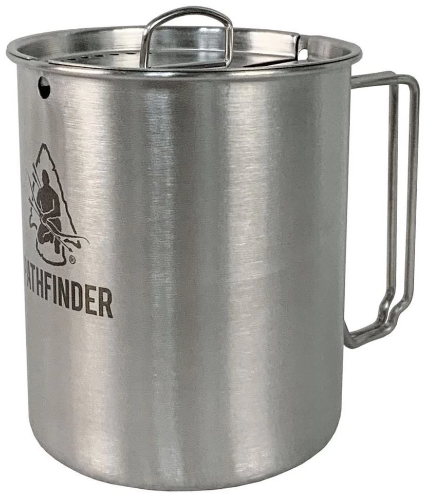 Pathfinder Rostfreier Stahl Drinkbeker Mit Deksel 0.75L