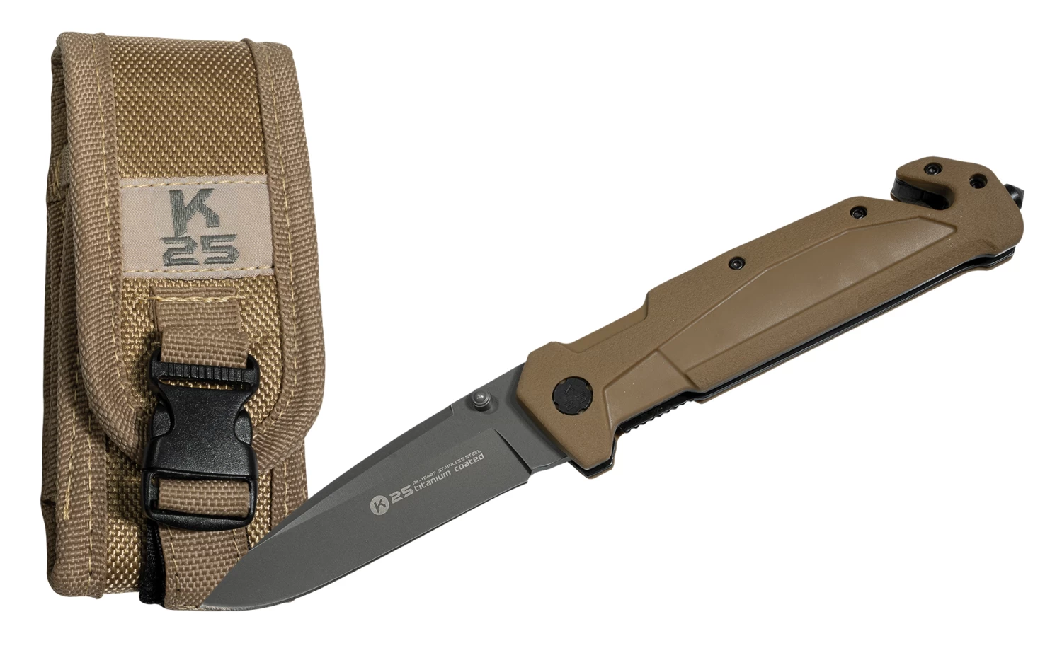 RUI K25 Tactical Desert Rescue - Rettungsmesser