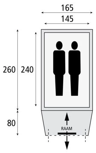 Safarica Hurricane M Quick Up Dark Shadow-Grey-Briljant Blue – Bild 3