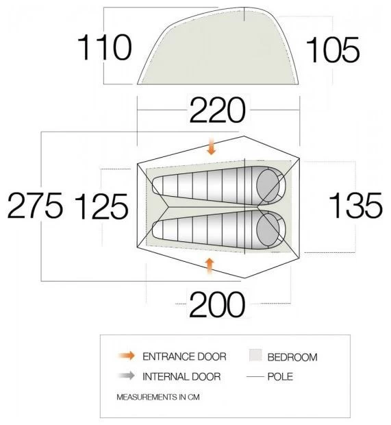 Vango F10 Krypton UL 2 Alpine Green – Bild 3